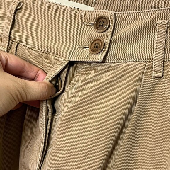 Nili Lotan Military Jogger Pants Women’s Size 2 Barley Tan High Rise Cropped Fit - Picture 8 of 13